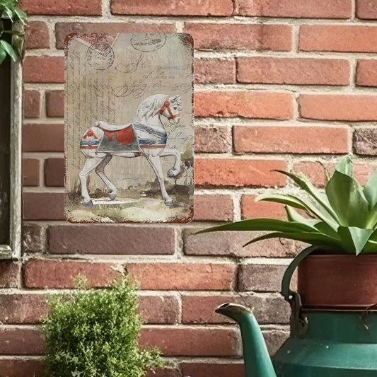 Vintage Carousel Horse Wall Art
