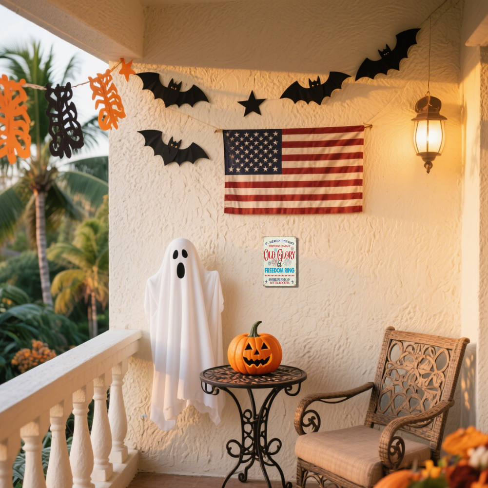 Old Glory Let Freedom Ring Vintage Fireworks