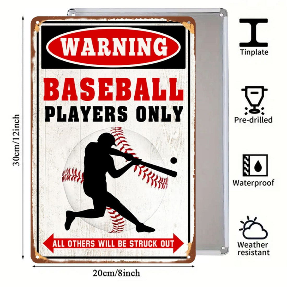 Warning Baseball Players Only
