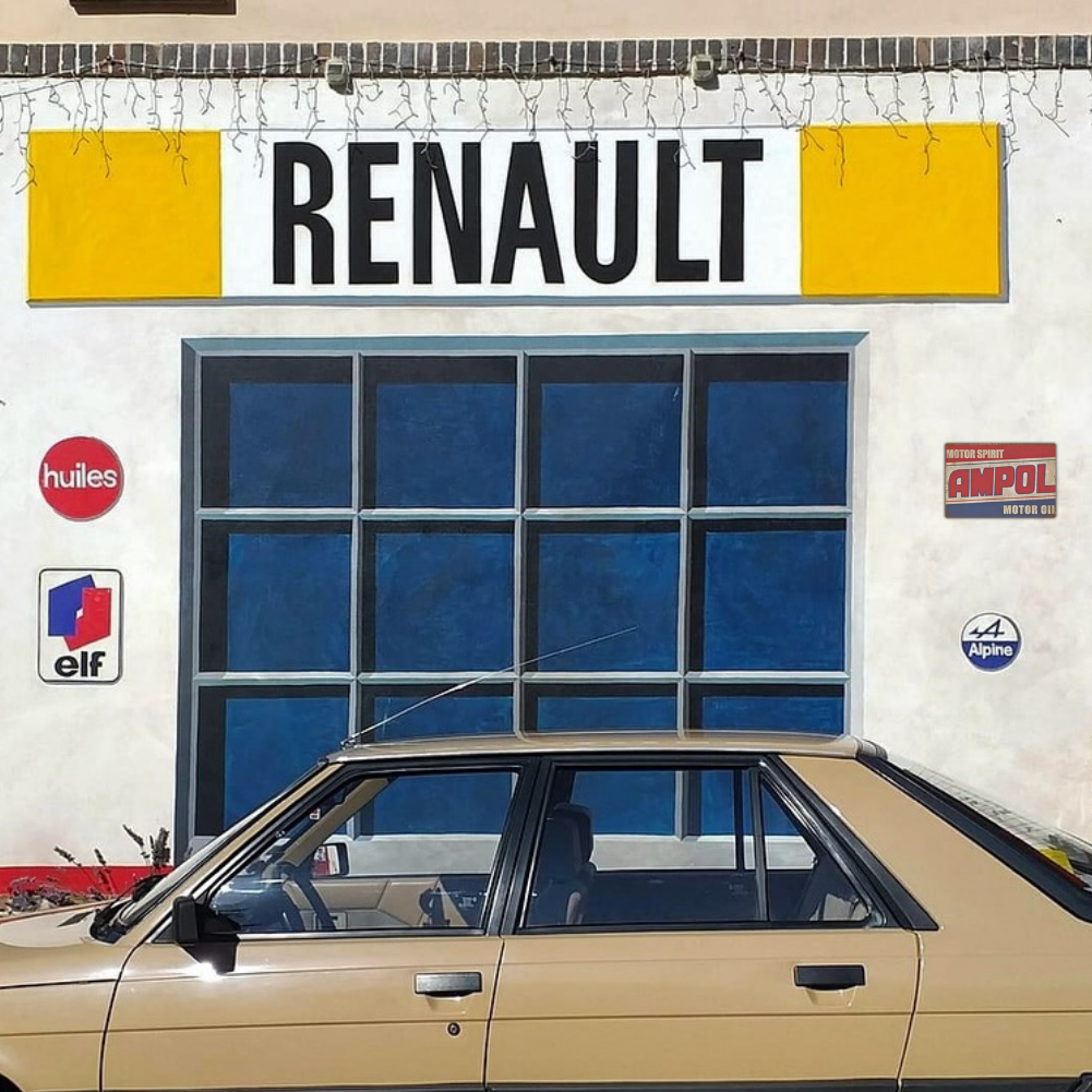 AMPOL Motor Spirit Vintage Tin Sign