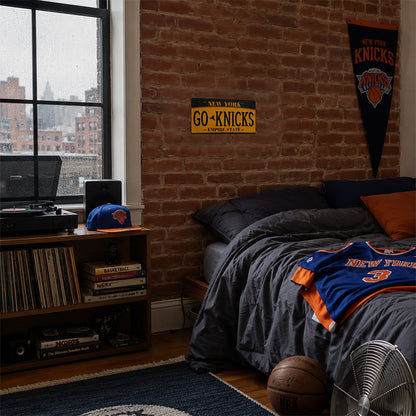 Custom New York License Plate Metal Sign - Go Knicks