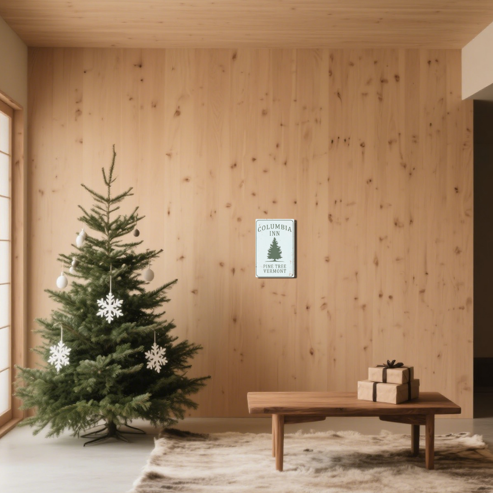 "Columbia Inn Pine Tree Vermont" White Christmas