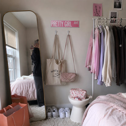 Pretty Girl Ave Metal Sign