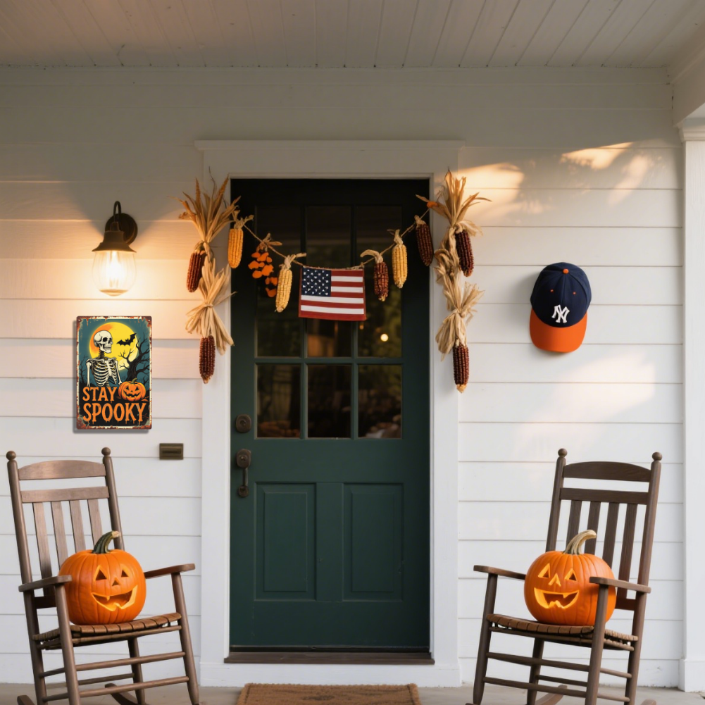 Stay Spooky - Skeleton & Pumpkin