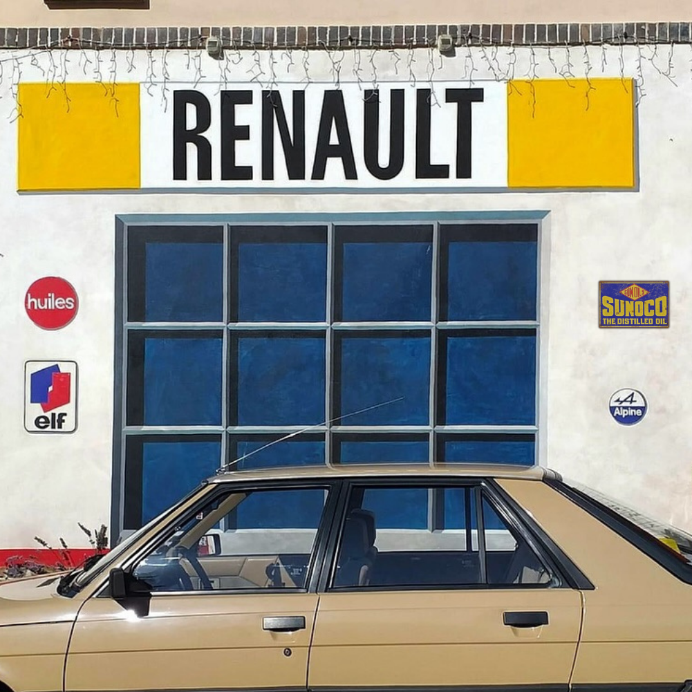 Sunoco Distilled Oil Vintage Tin Sign – Retro Garage