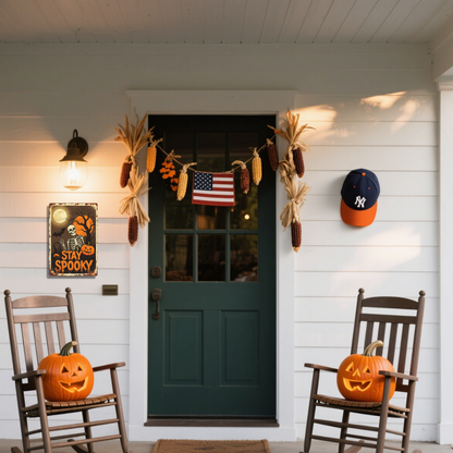 Stay Spooky Skeleton Pumpkin & Moon