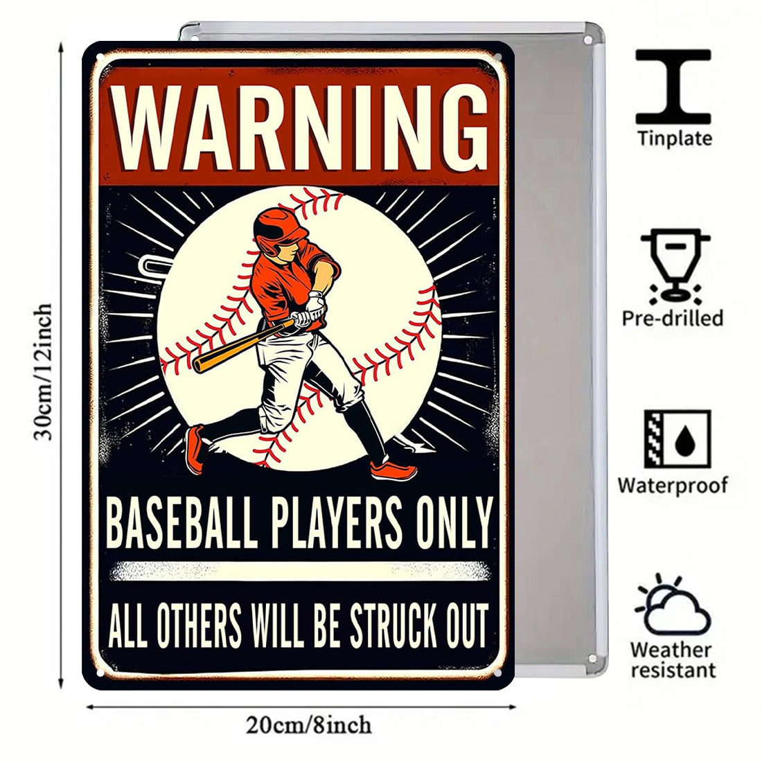 Warning Baseball Players Only