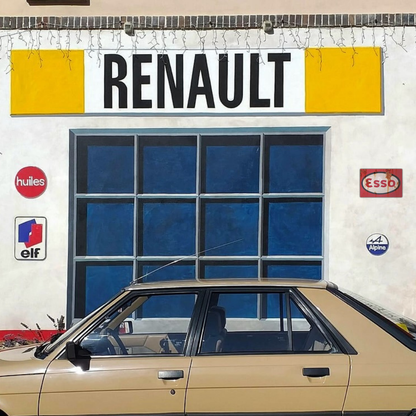 ESSO Oval Logo Vintage Tin Sign