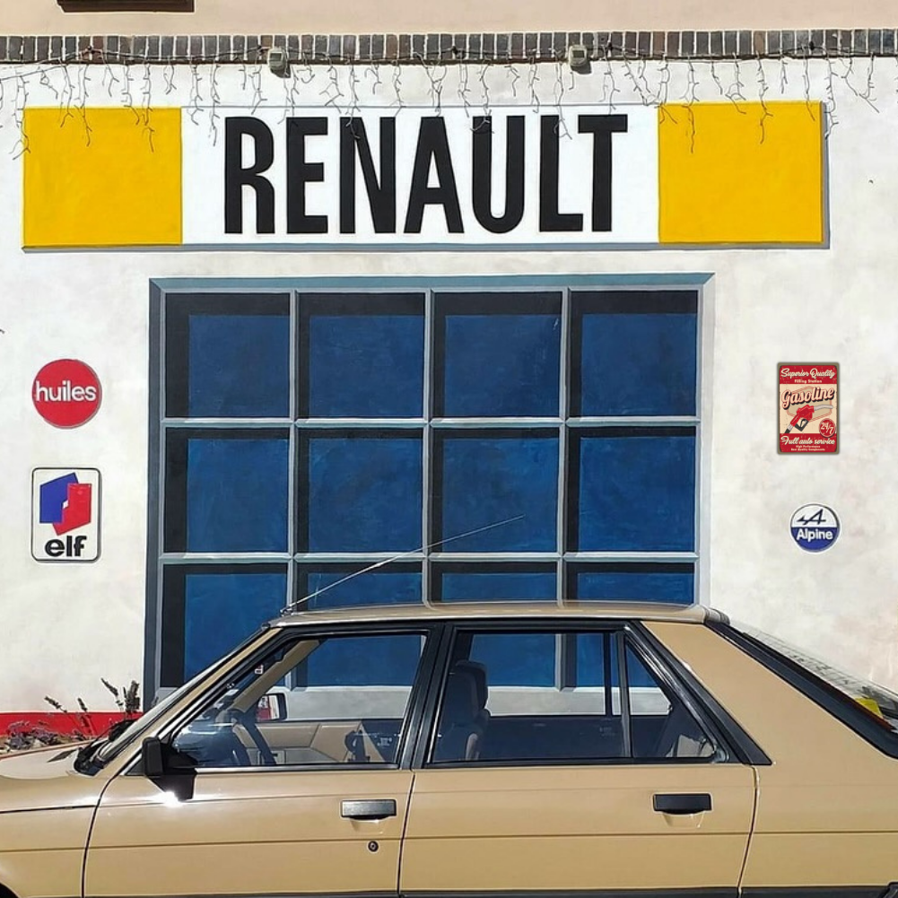 Gasoline Filling Station 24/7 Vintage Tin Sign