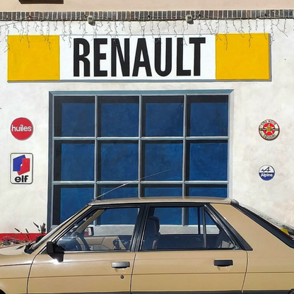 Star Motor Gasoline Round Metal Sign