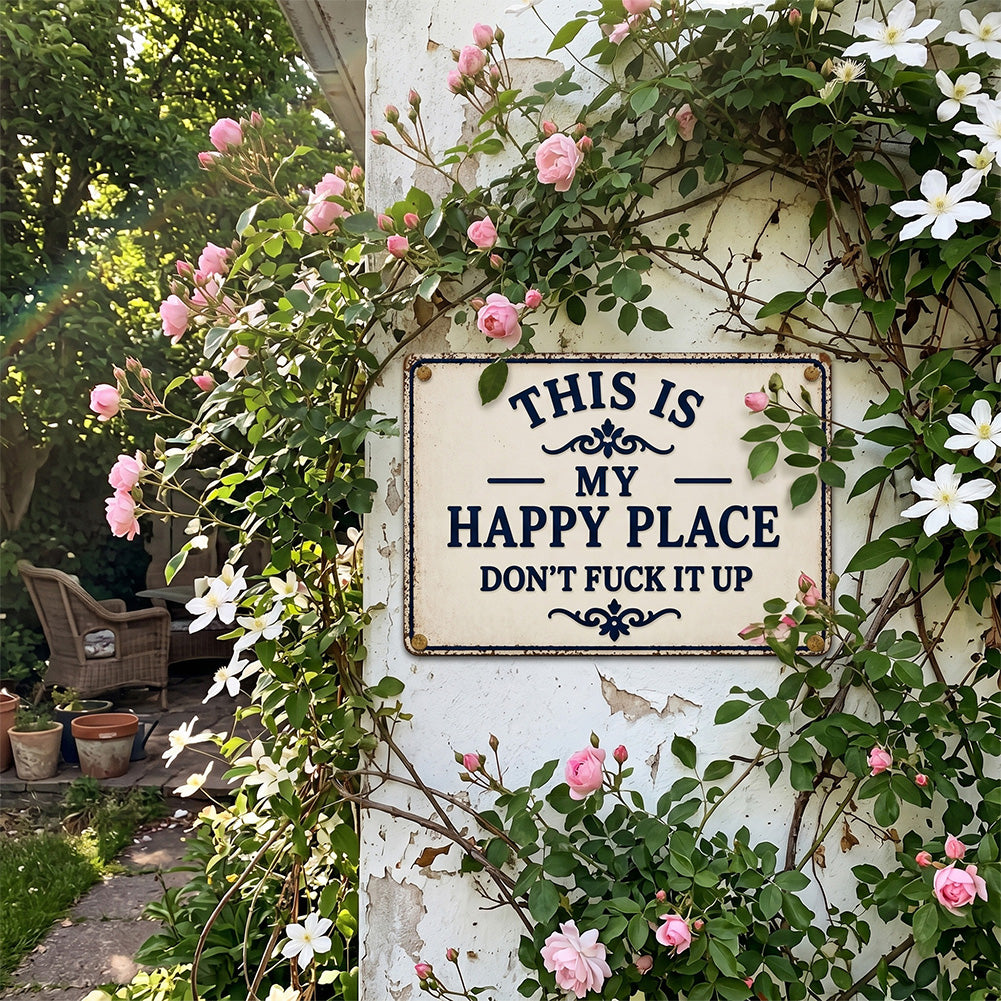 Funny Garden Fence & Patio Decor - This Is My Custom Text Don’t Fuck It Up