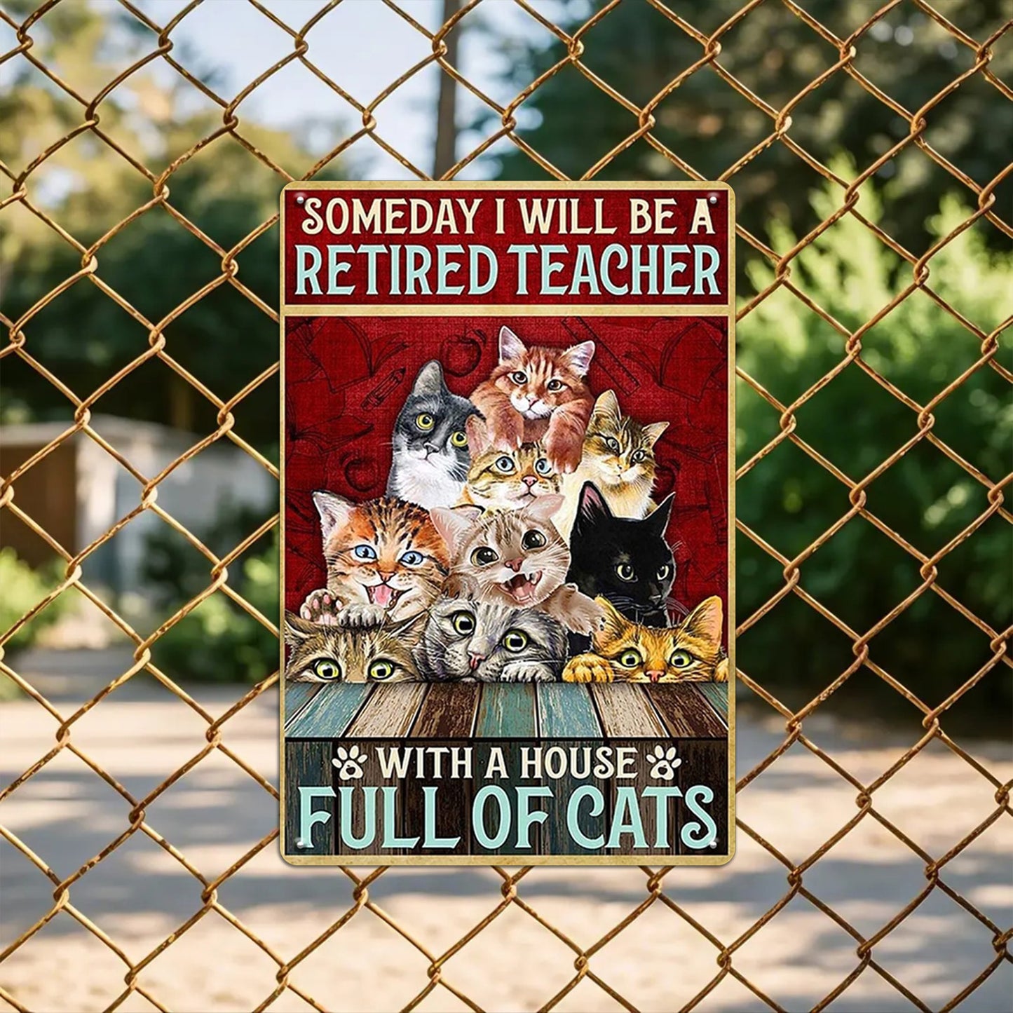 Retired Teacher, Full of Cats