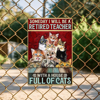 Retired Teacher, Full of Cats