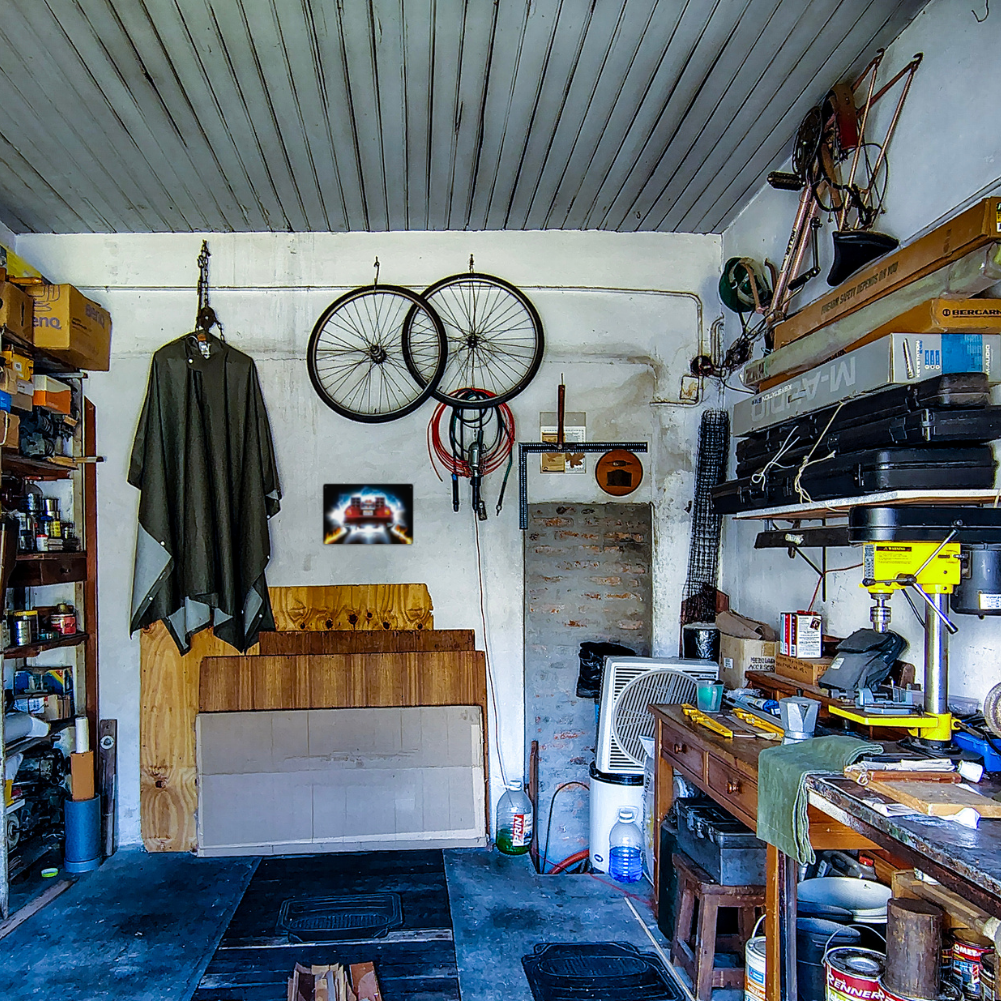 Back to the Future DeLorean &  OUTATIME Tin Sign