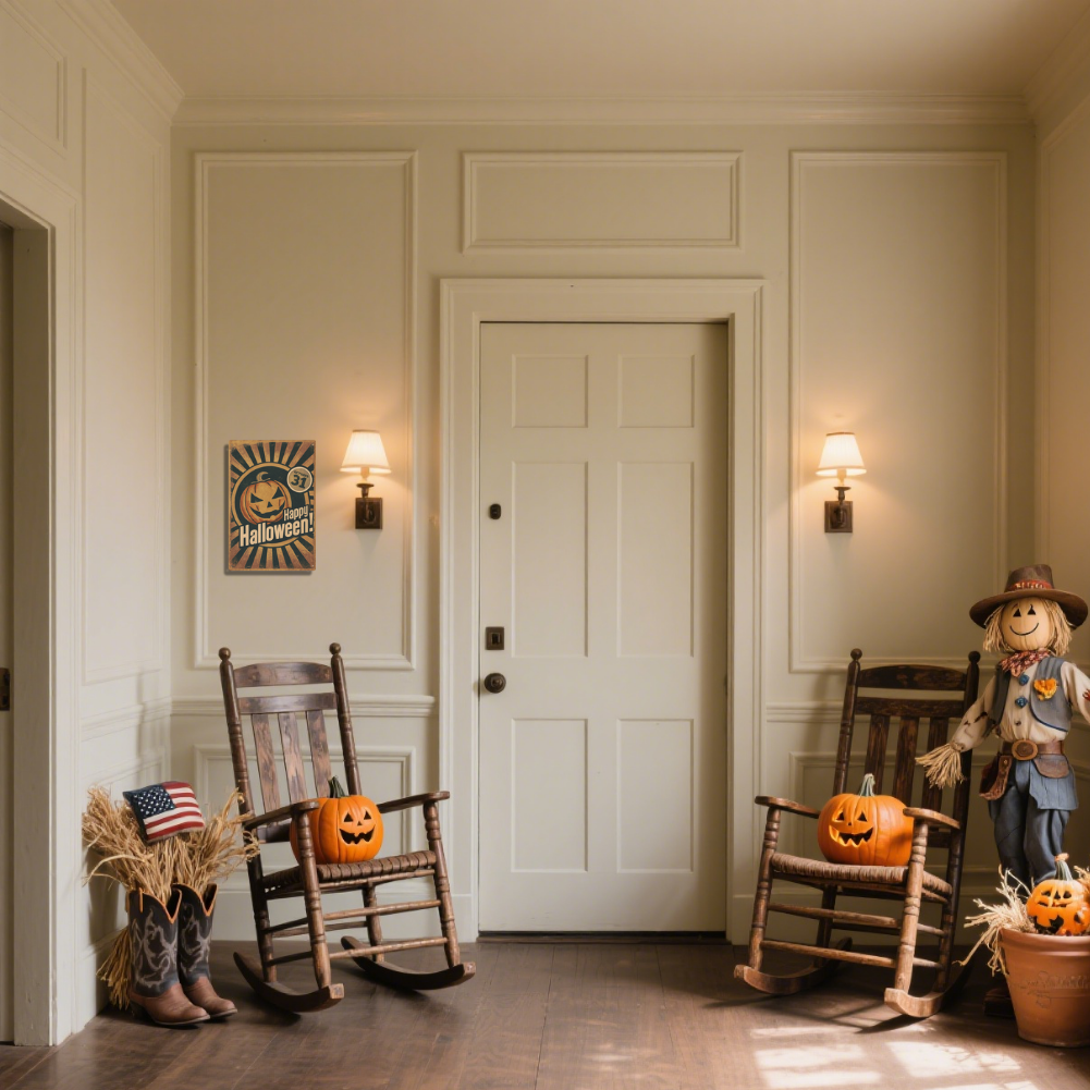 Happy Halloween Vintage Pumpkin