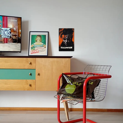 Halloween Michael Myers Grunge Portrait Tin Sign