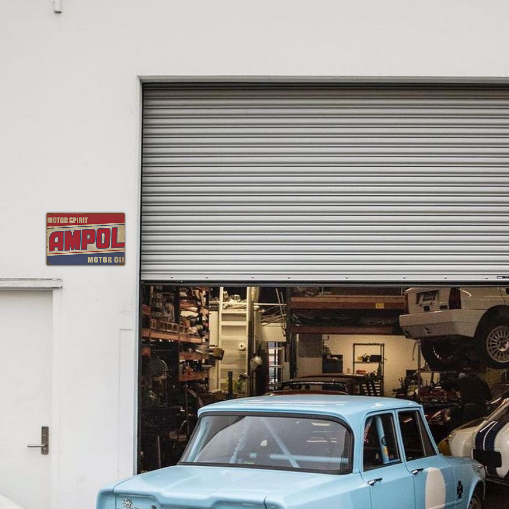 AMPOL Motor Spirit Vintage Tin Sign