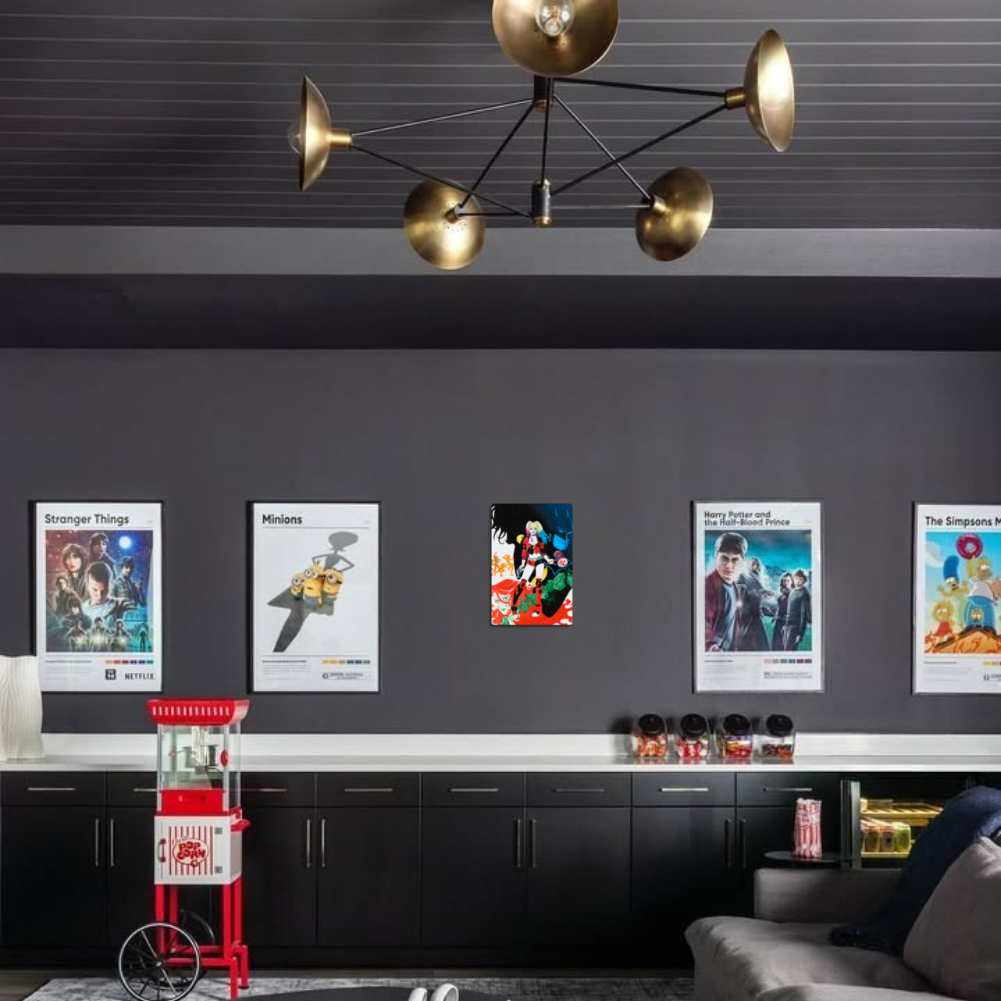 Harley Quinn Rebirth Tin Sign – Gotham Pop Art Wall Décor