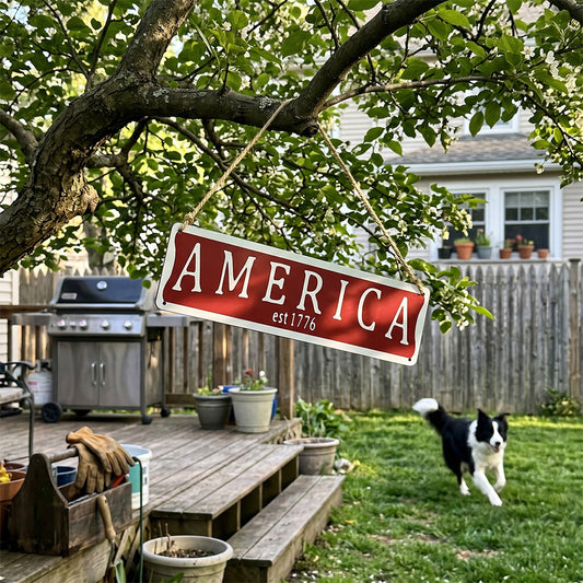 America Est 1776 Metal Sign