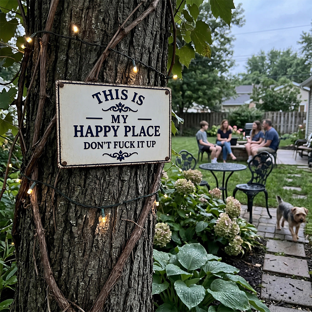 Funny Garden Fence & Patio Decor - This Is My Custom Text Don’t Fuck It Up