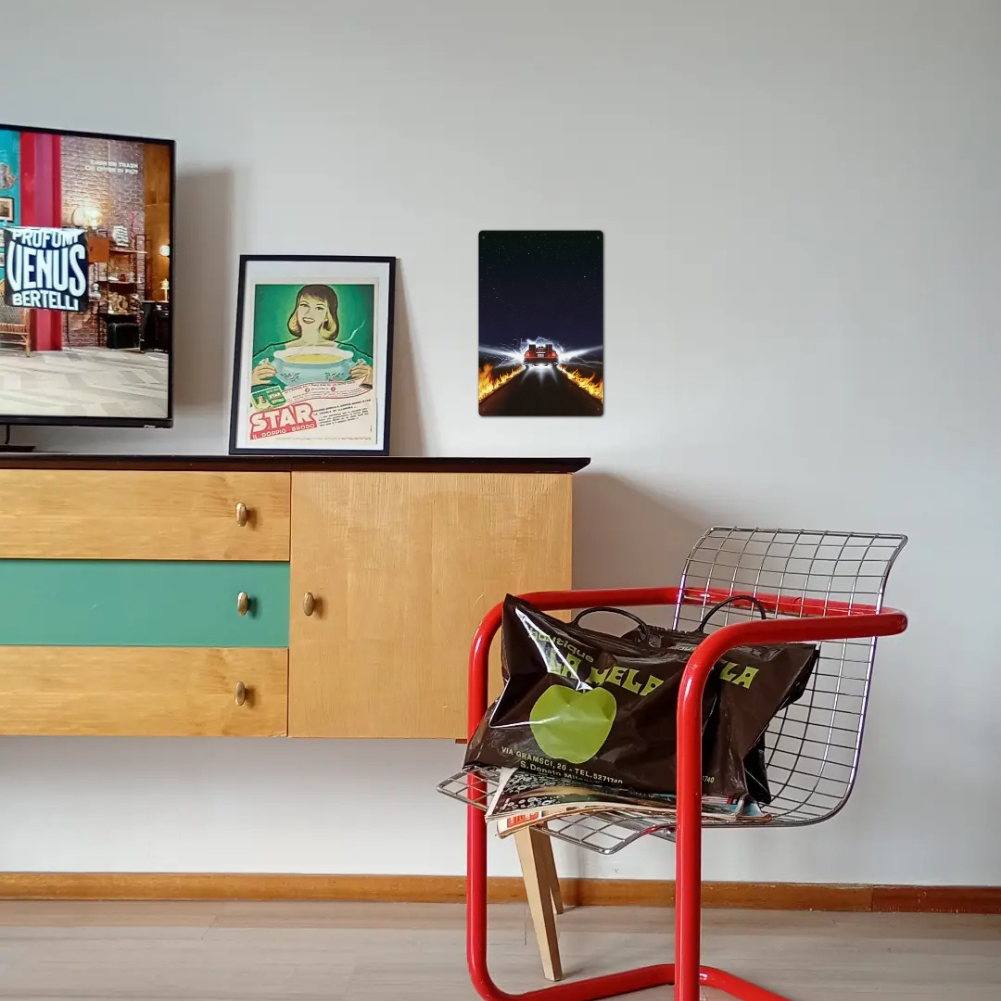 Back to the Future DeLorean Tin Sign