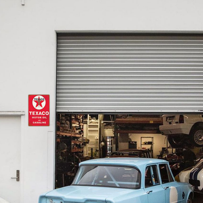 Texaco Motor Oil & Gasoline Vintage Tin Sign