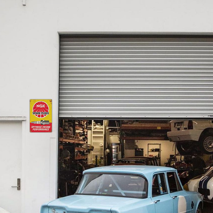 NGK Spark Plugs Retro Tin Sign