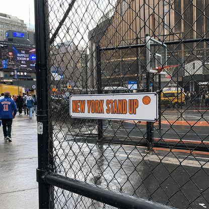 New York Stand Up Metal Sign – 27 Years Later NBA Finals Fan Wall Decor