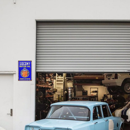 SOCONY Motor Oil Vintage Tin Sign