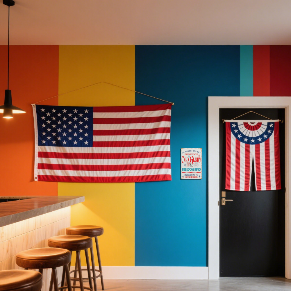 Old Glory Let Freedom Ring Vintage Fireworks