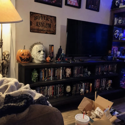 Custom Name’s Asylum Metal Sign – Personalized Horror Halloween Wall Decor