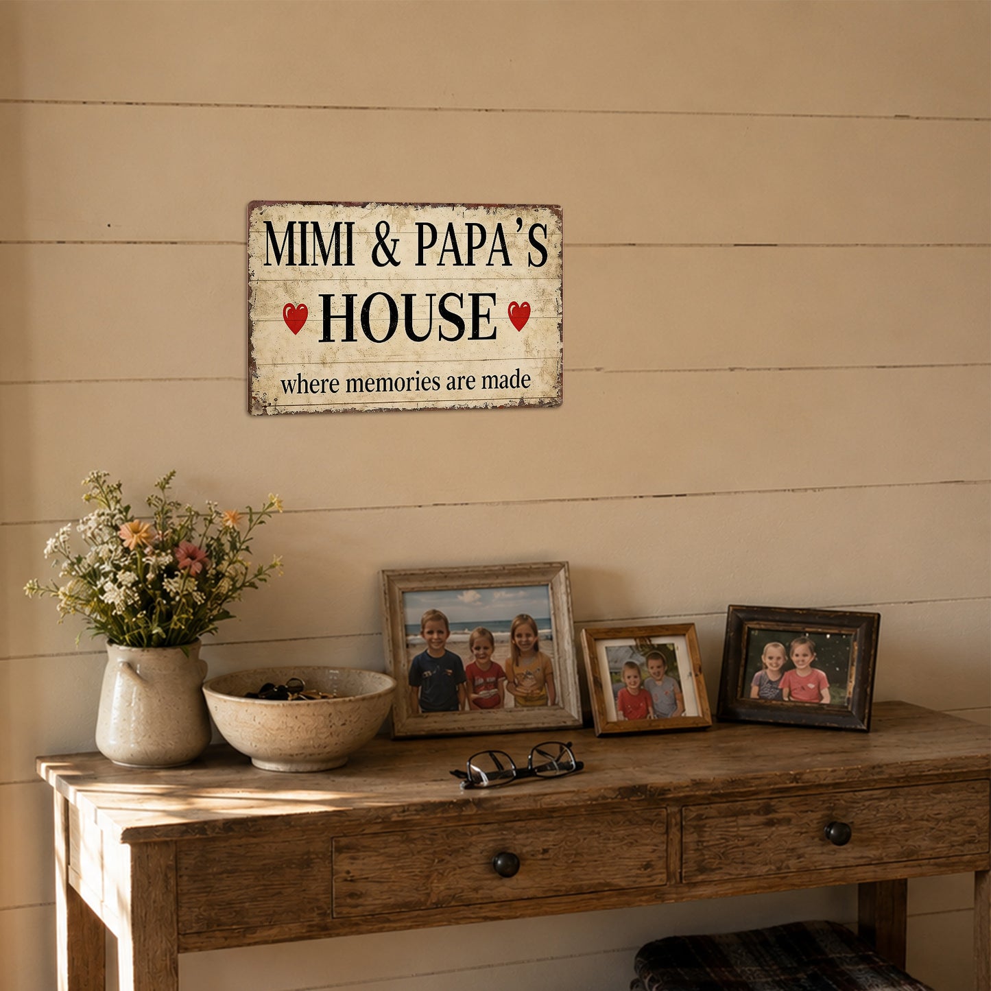 Mimi & Papa’s House Metal Sign