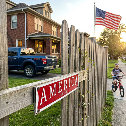 America Est 1776 Metal Sign
