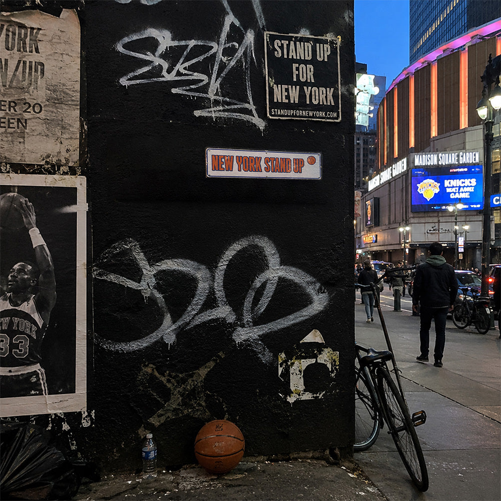 New York Stand Up Metal Sign – 27 Years Later NBA Finals Fan Wall Decor