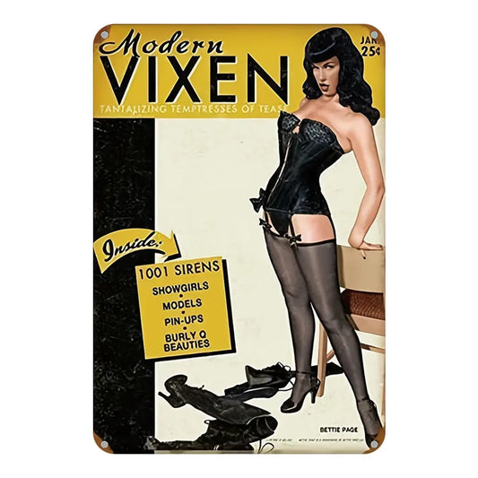 Bettie Page "Modern Vixen" Magazine Cover