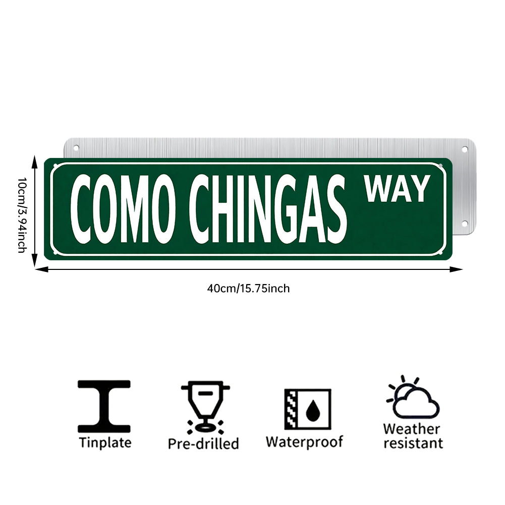Funny Spanglish Vintage Wall Decor - COMO CHINGAS.way