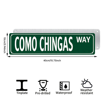 Funny Spanglish Vintage Wall Decor - COMO CHINGAS.way