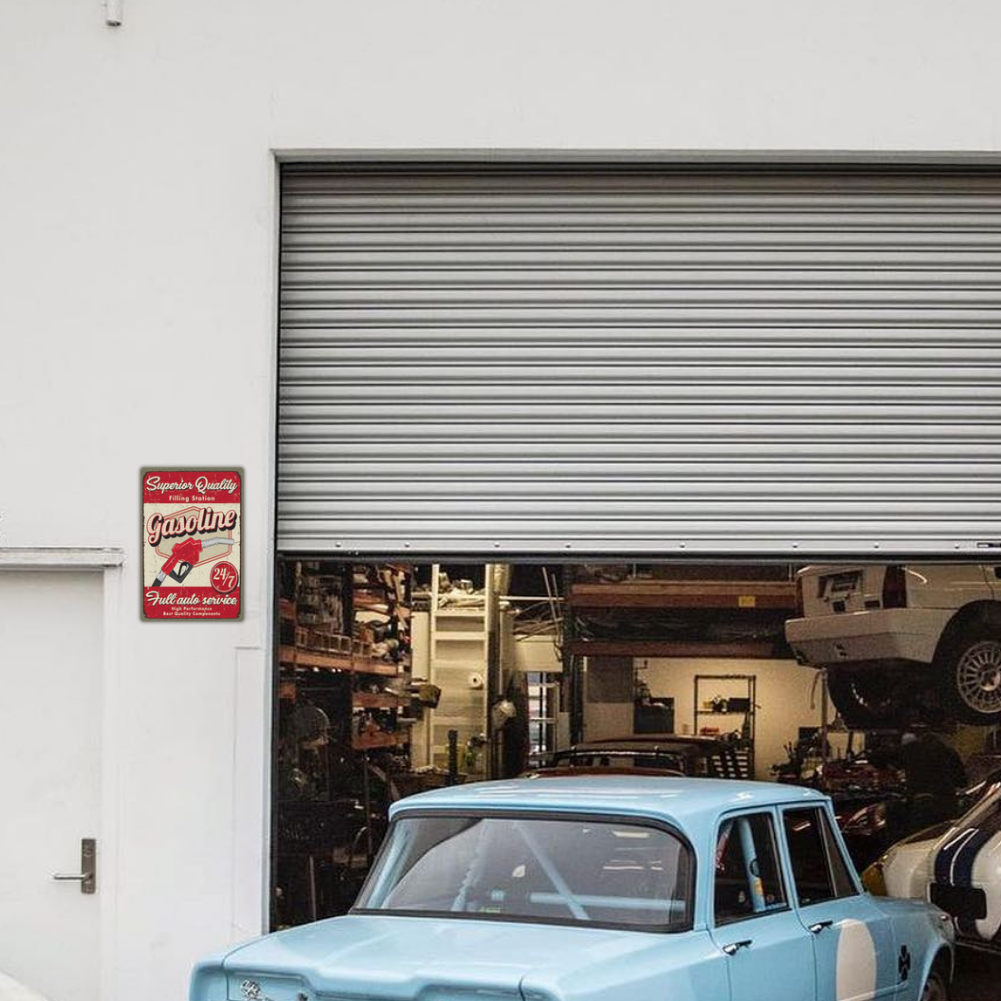 Gasoline Filling Station 24/7 Vintage Tin Sign