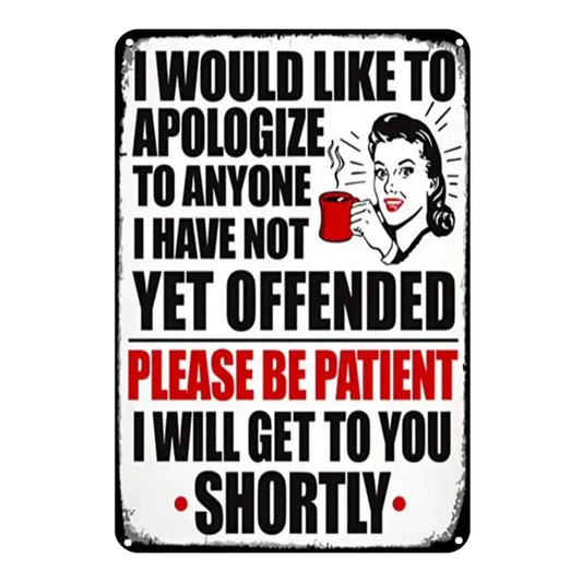 I Would Like to Apologize