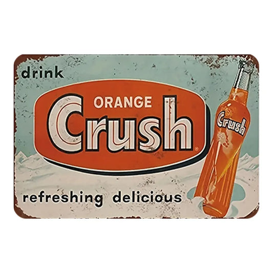 Vintage Orange Crush Soda "Refreshing Delicious"